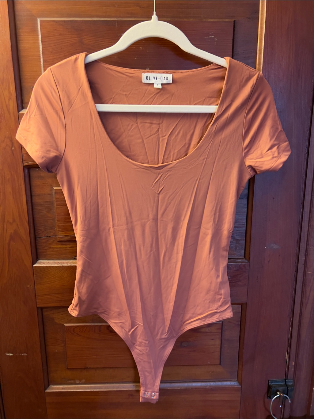 Olive Oak TerracottaColored Bodysuit